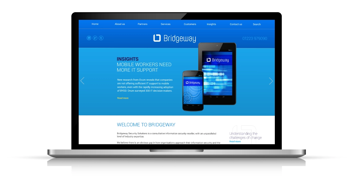 Bridgeway website design by Peek Creative Limited