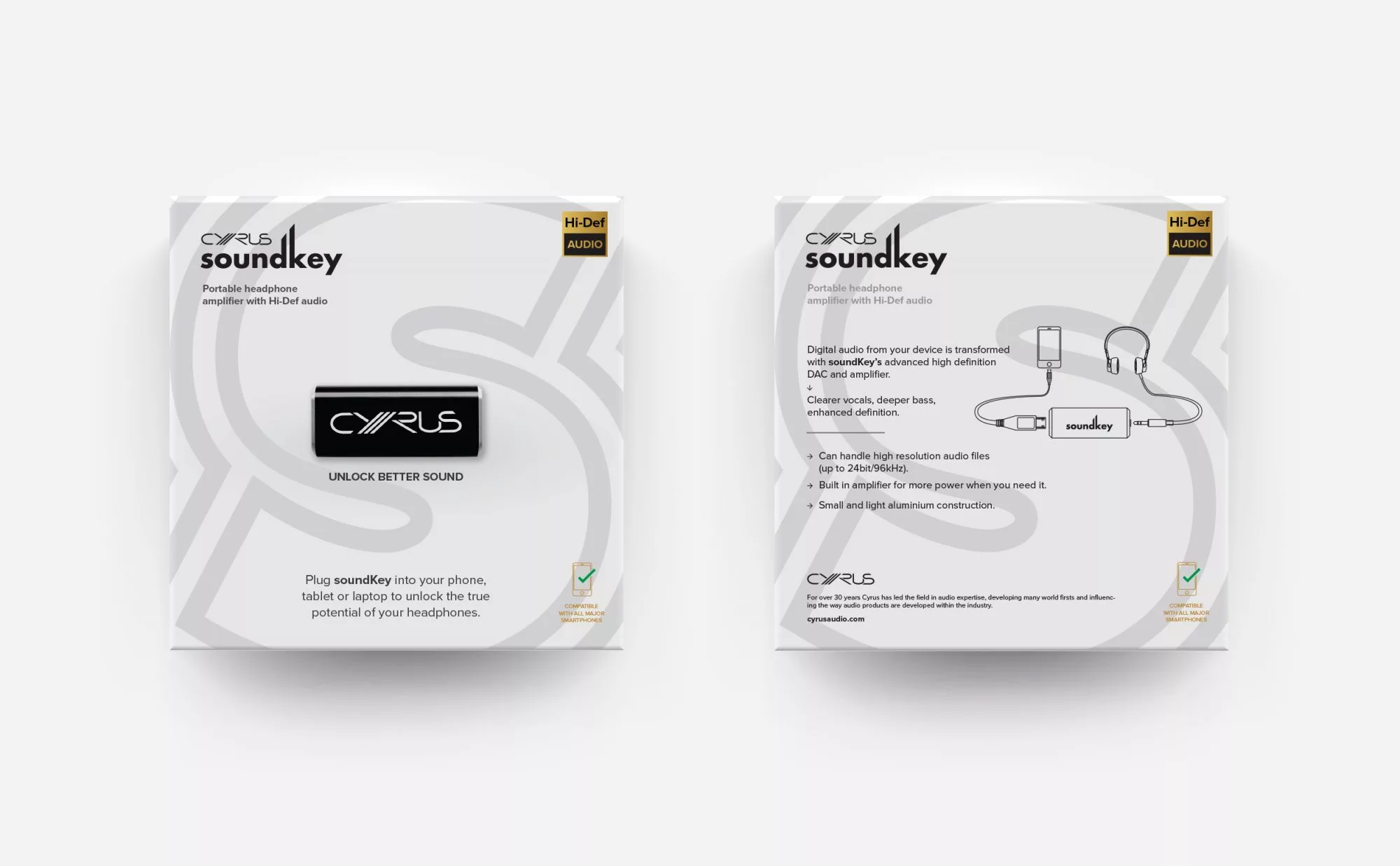 Cyrus Soundkey Packaging designs